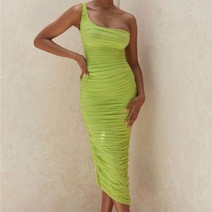 House of CB Chartreuse Dress